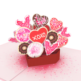 3D Pop Up XOXO Love Cookies Card
