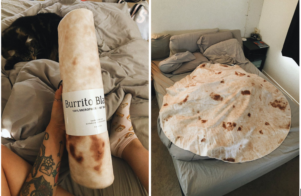Burrito Blanket Flannel Wrap Blanket For Adults &amp; Kids