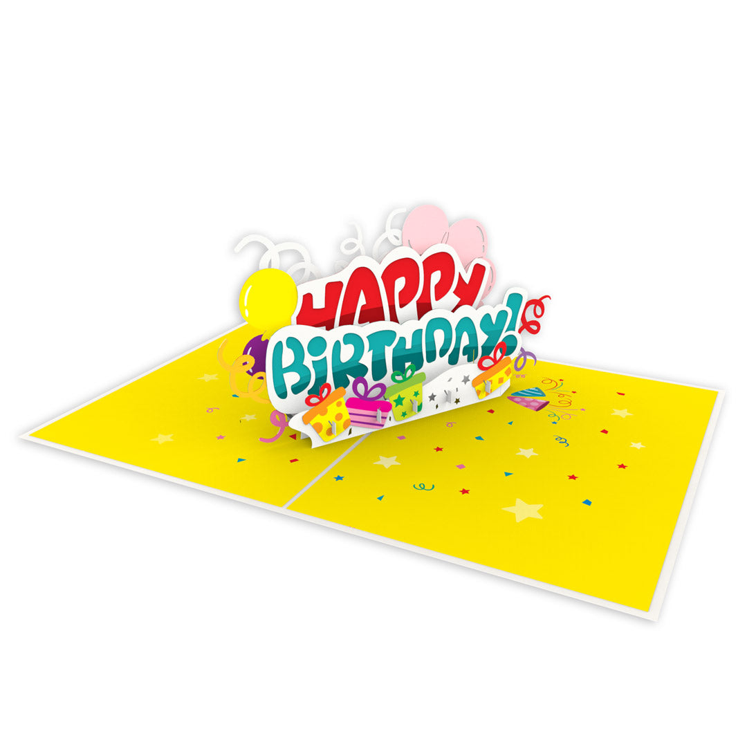 BIRTHDAY POP UP CARD OPEN 