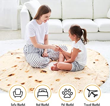 Burrito Blanket Flannel Wrap Blanket For Adults &amp; Kids