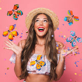 Pack Of Four Rubberband Flying Butterflies