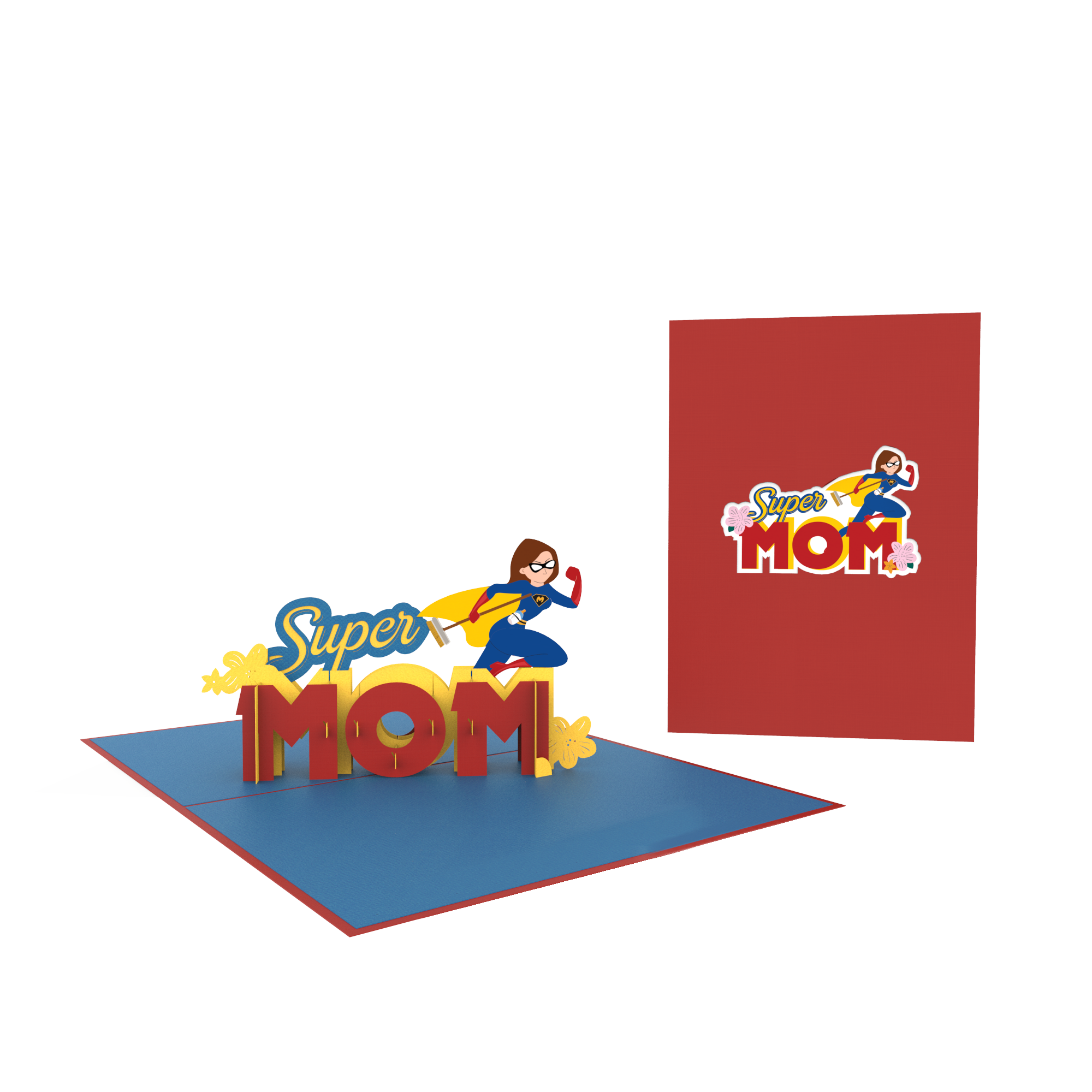 3D Super Mom Pop Up Card