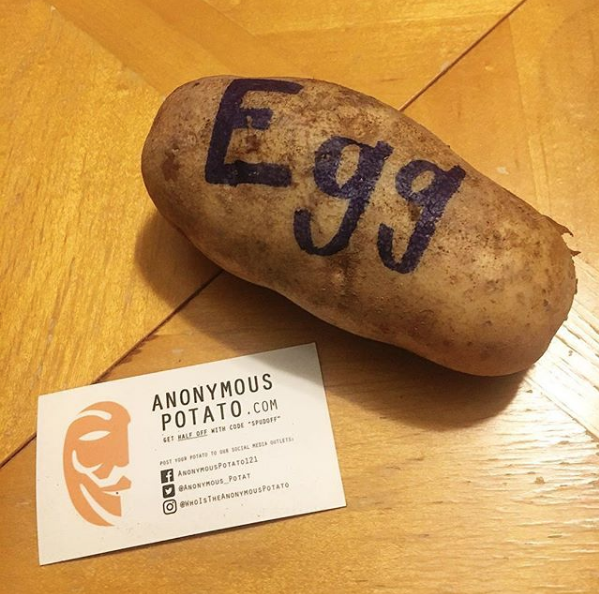 Mail A Custom Anonymous Potato - AnonymousPotato