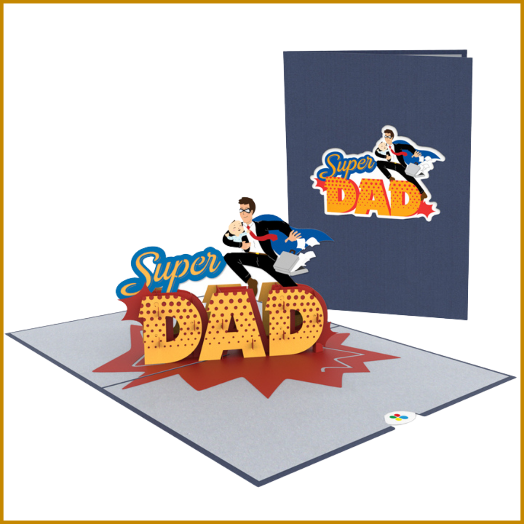 3D Super Dad Pop Up Card