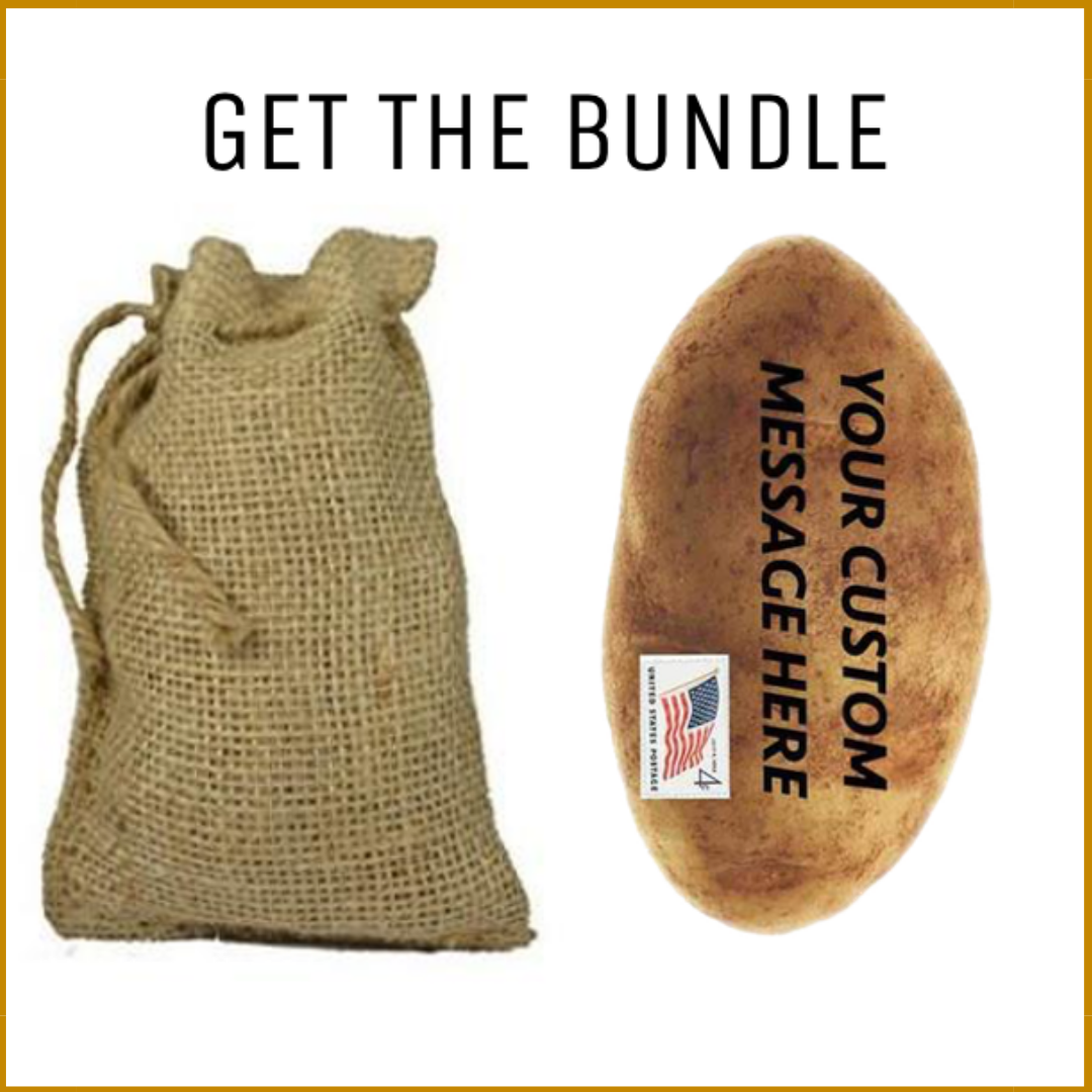 Burlap Sack &amp; Anonymous Potato Bundle