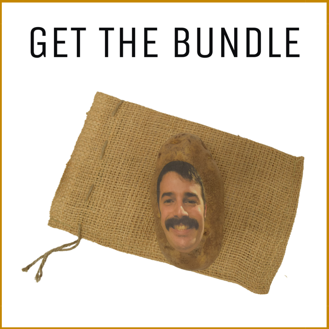 Burlap Sack & Potato Face Bundle