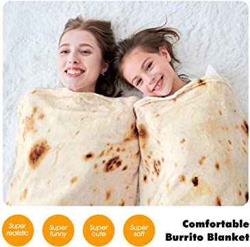Burrito Blanket Flannel Wrap Blanket For Adults &amp; Kids