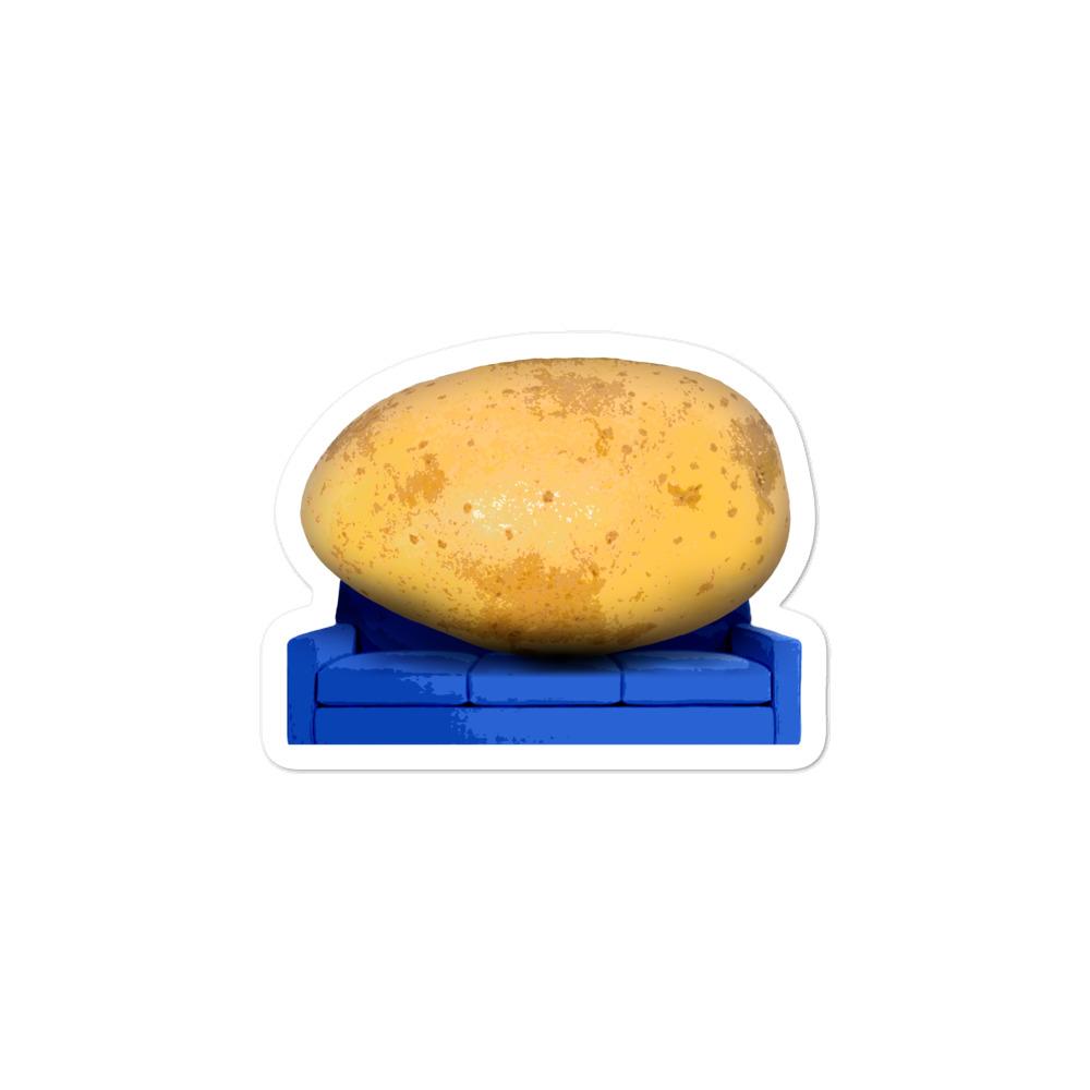Die Cut Couch Potato Sticker