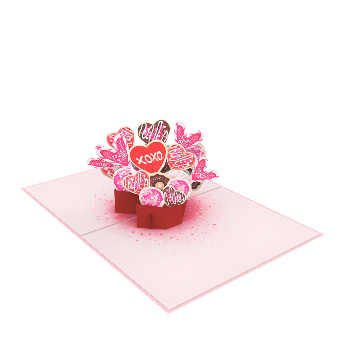 3D Pop Up XOXO Love Cookies Card