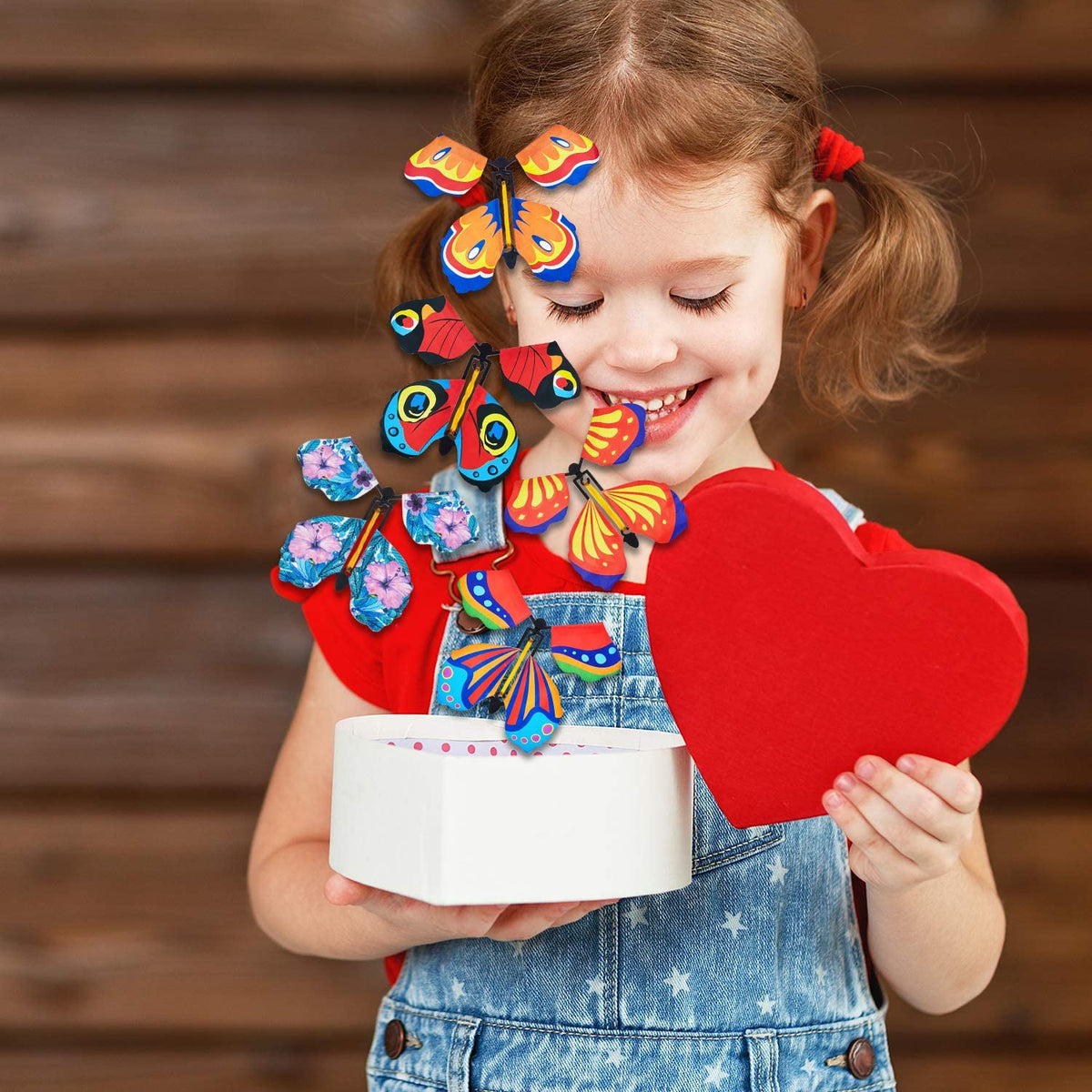 Pack Of Four Rubberband Flying Butterflies