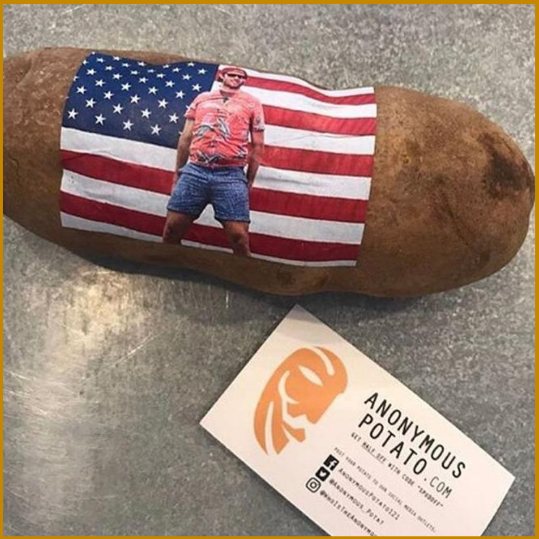 Burlap Sack &amp; Full Photato Potato Bundle