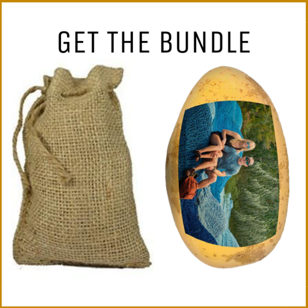 Burlap Sack & Full Photato Potato Bundle