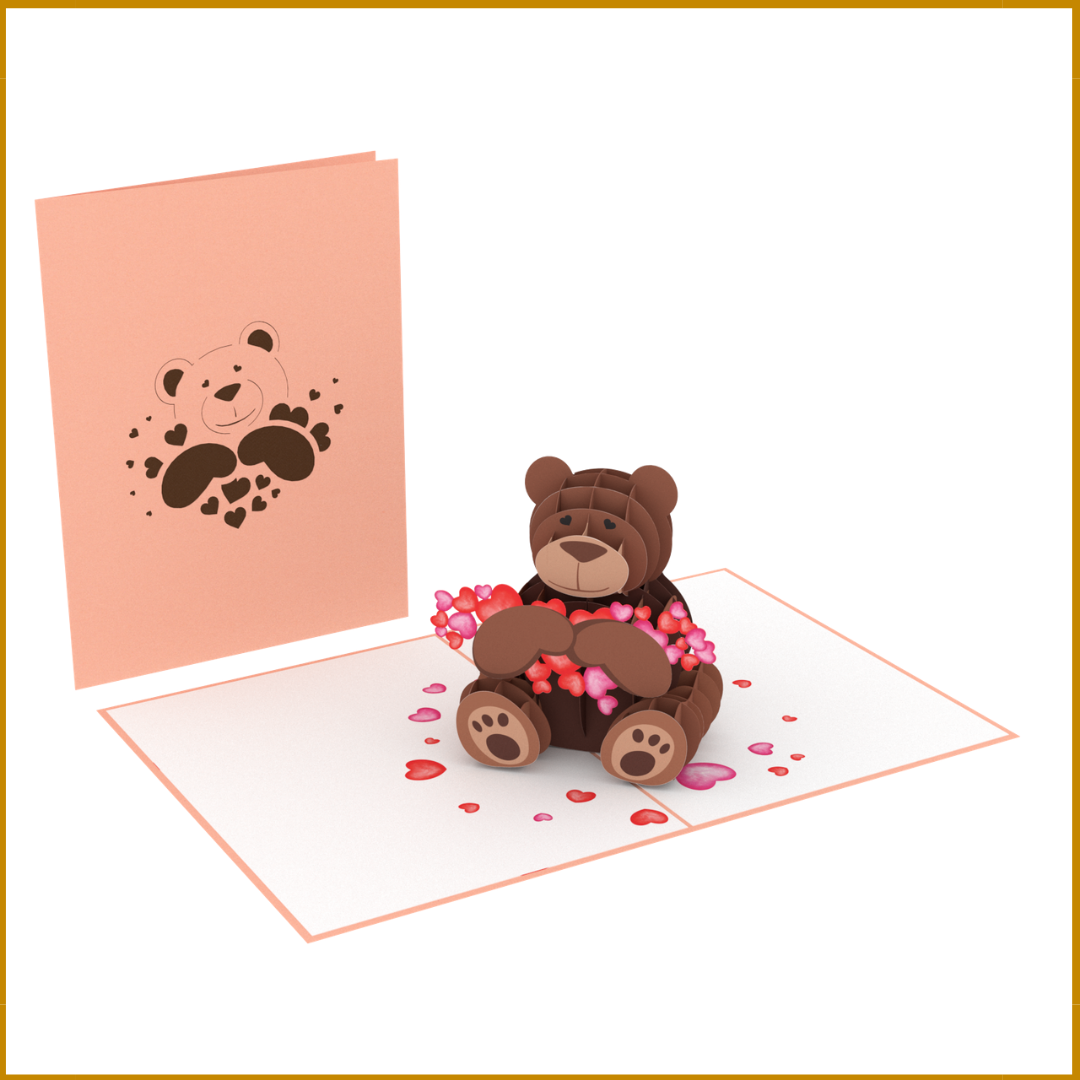 3D Pop Up Teddy Bear Card