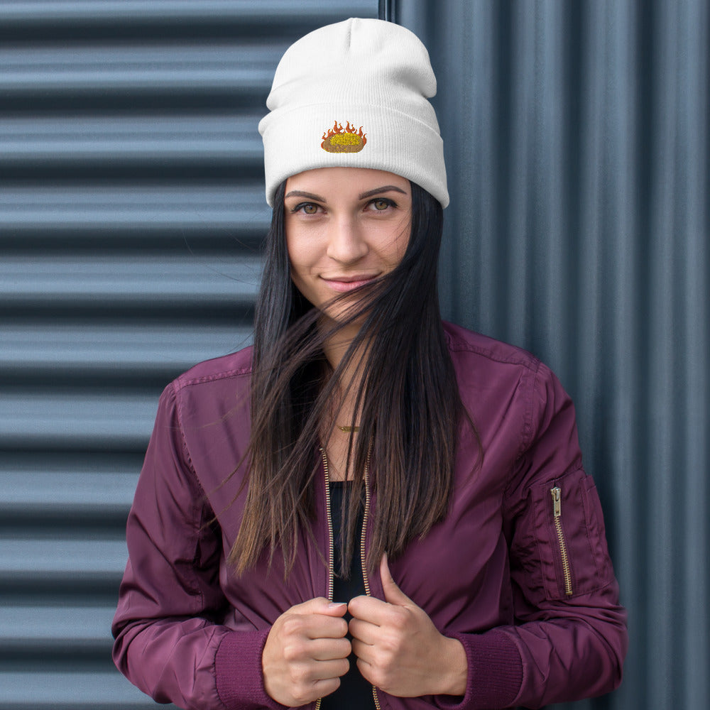 Hot Potato Embroidered Beanie