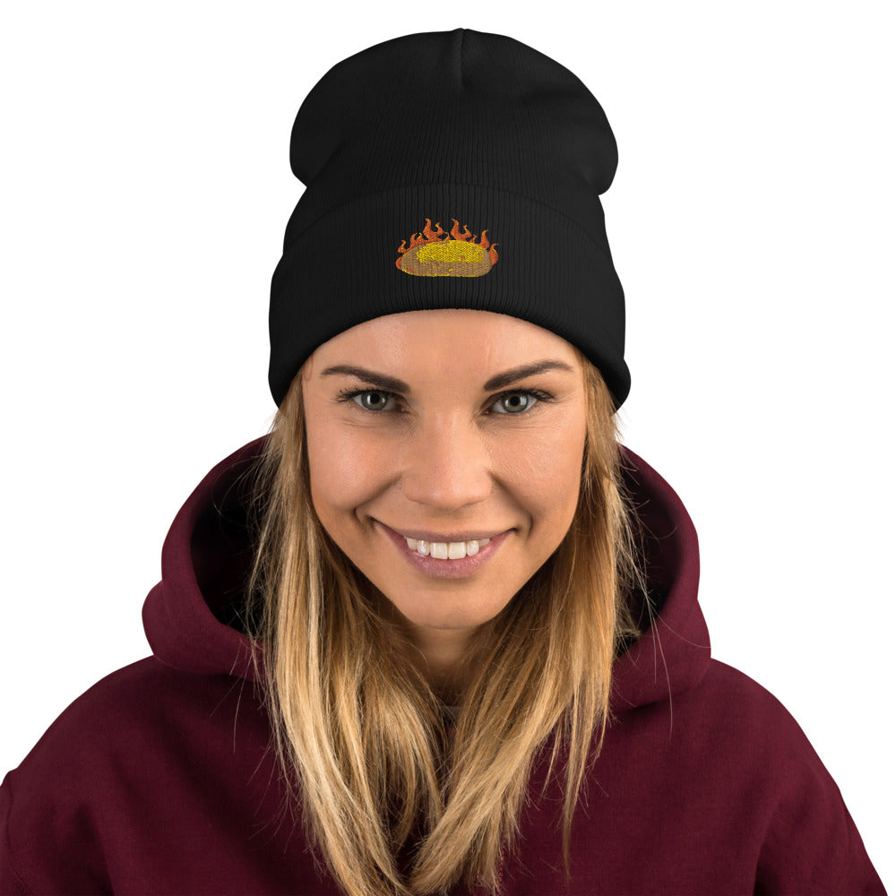 Hot Potato Embroidered Beanie