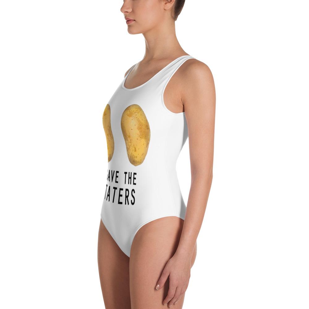 Save The Taters One-Piece Swimsuit - AnonymousPotato