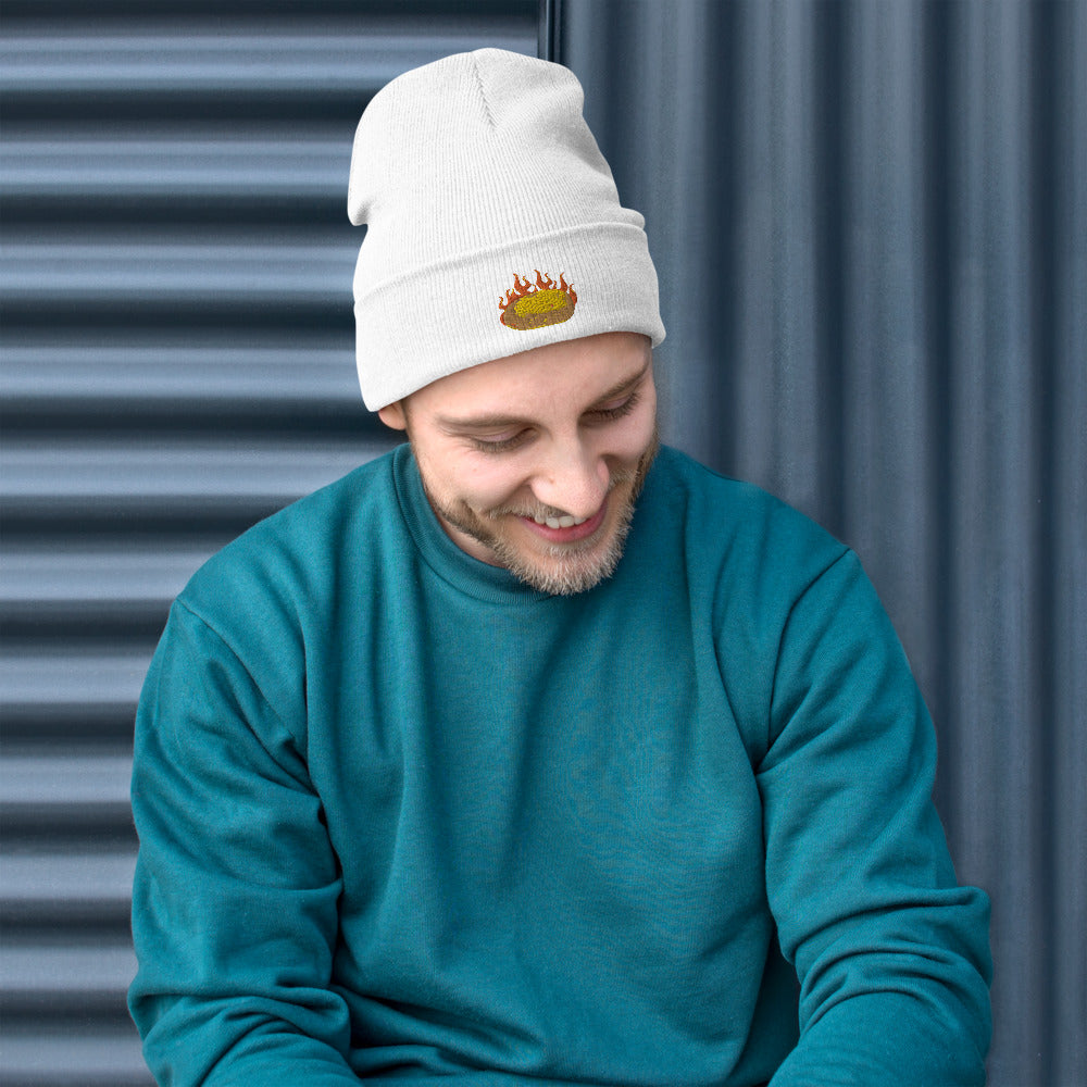 Hot Potato Embroidered Beanie