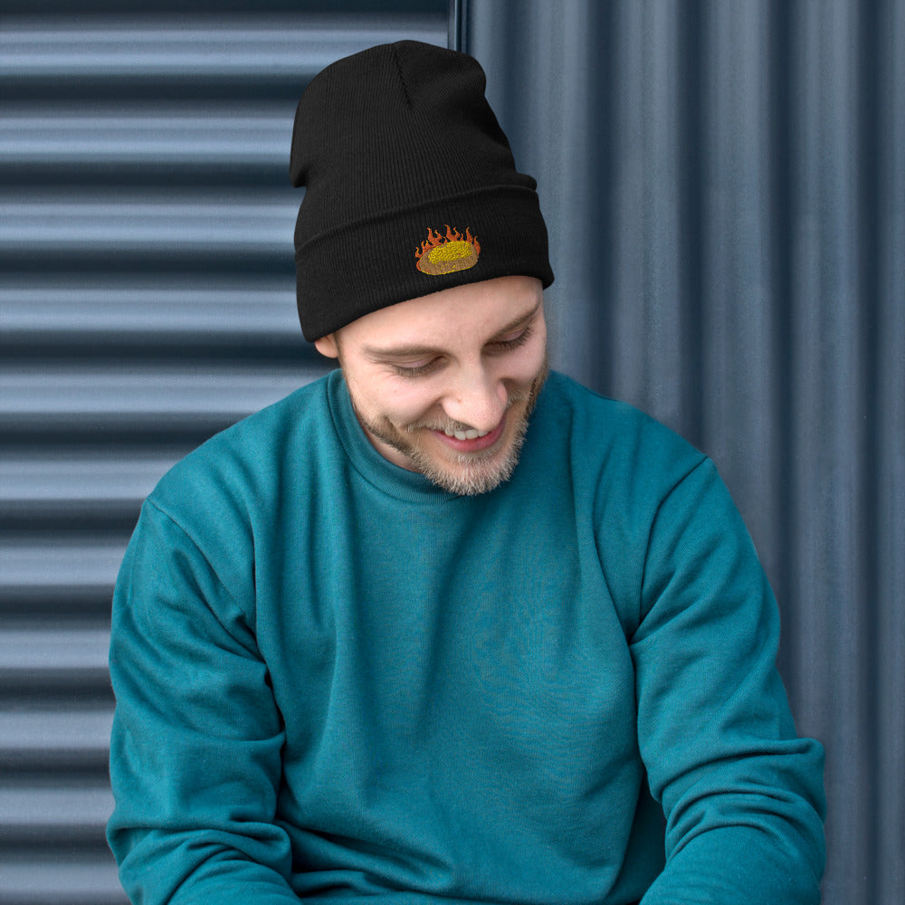 Hot Potato Embroidered Beanie