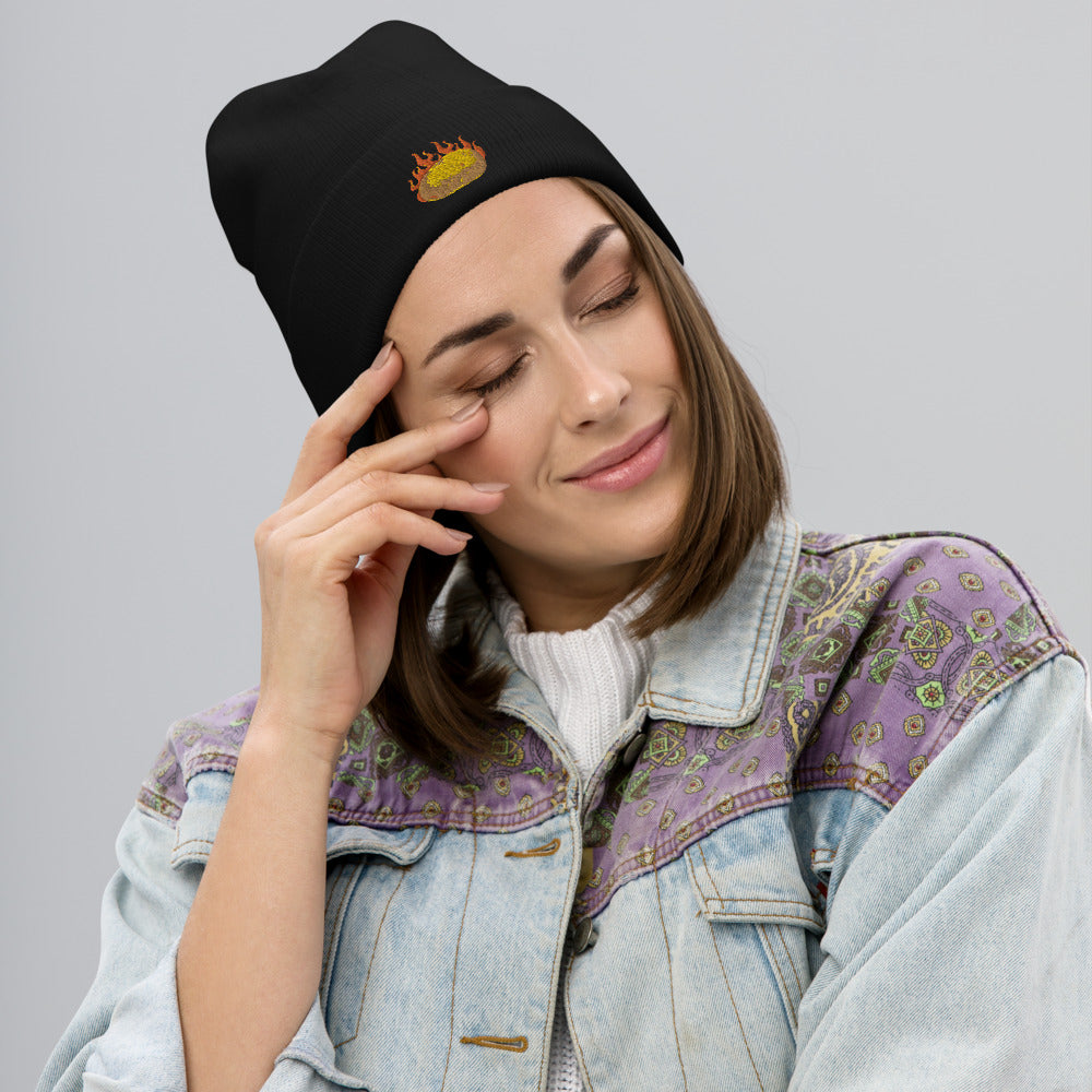 Hot Potato Embroidered Beanie