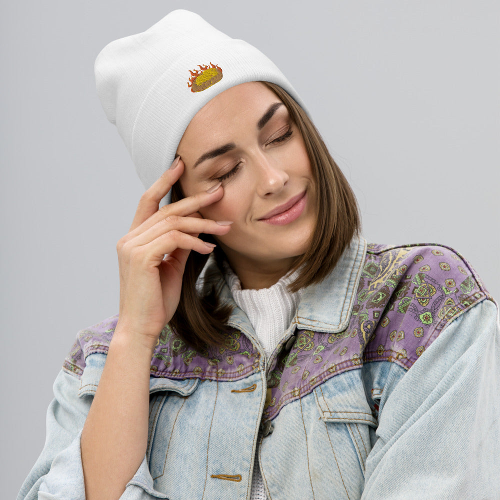 Hot Potato Embroidered Beanie