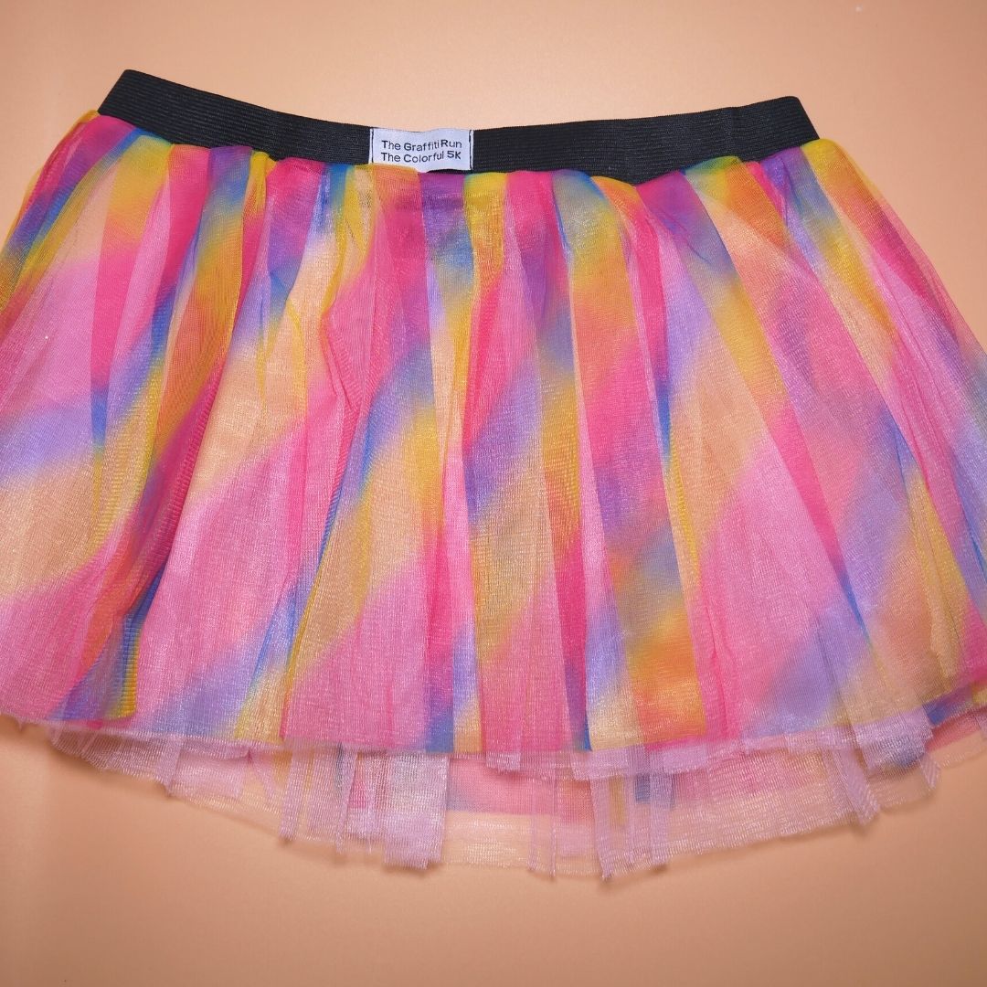 Elastic Waist Rainbow Color TuTu