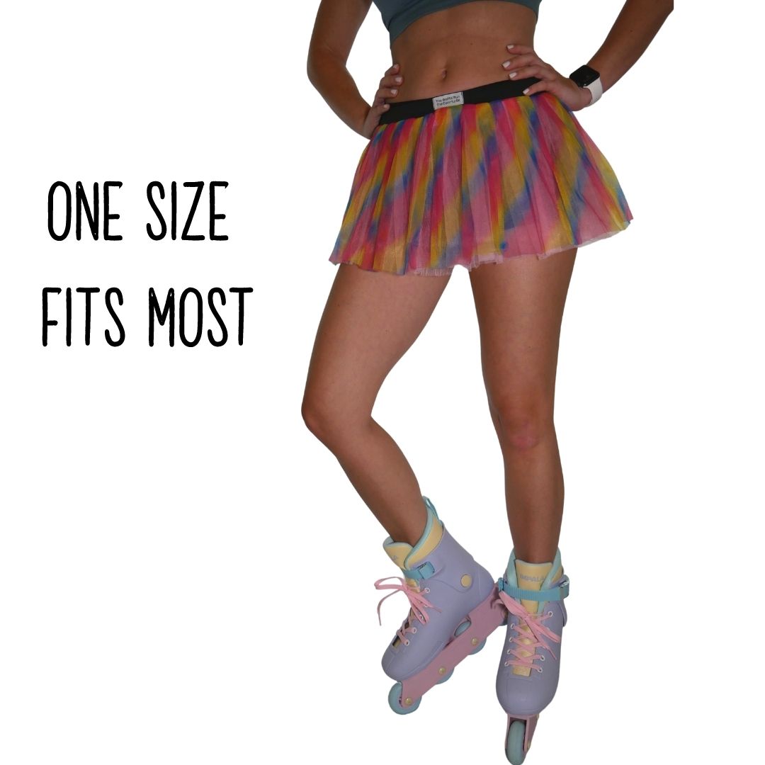 Elastic Waist Rainbow Color TuTu